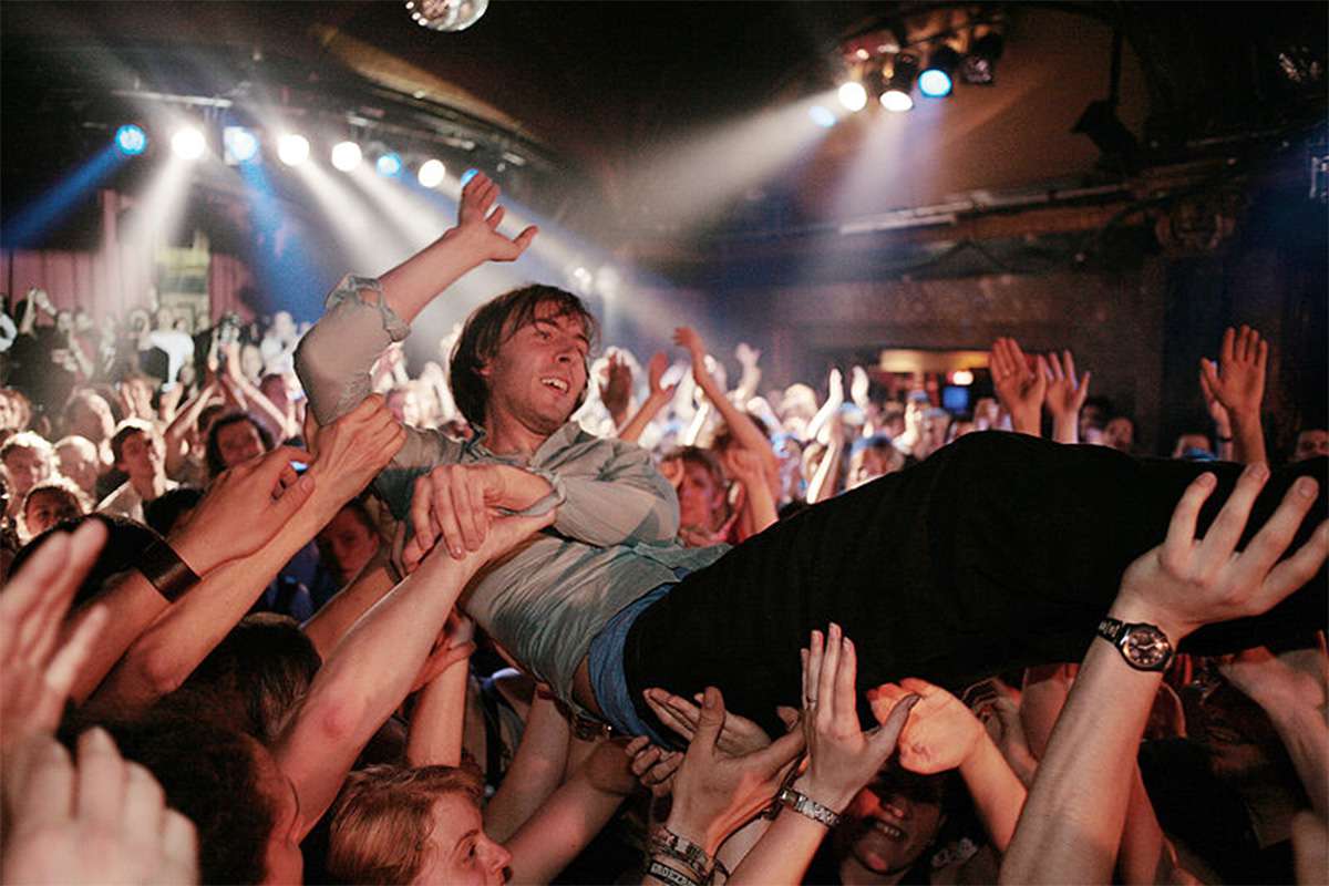  Crowd surfing at a concert (France, 2018)